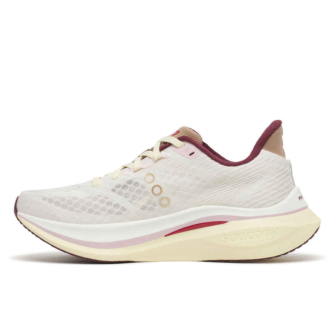 Women's Saucony Endorphin Speed 5 - Ivory/ Maroon