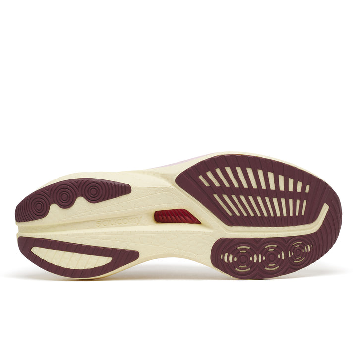 Women's Saucony Endorphin Speed 5 - Ivory/ Maroon