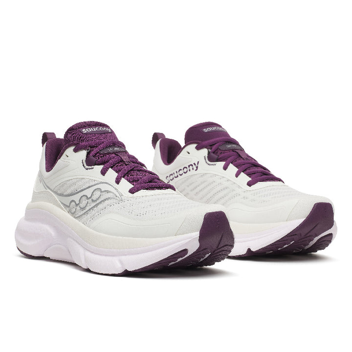 Women's Saucony Omni St 23 - Ivory Eggplant