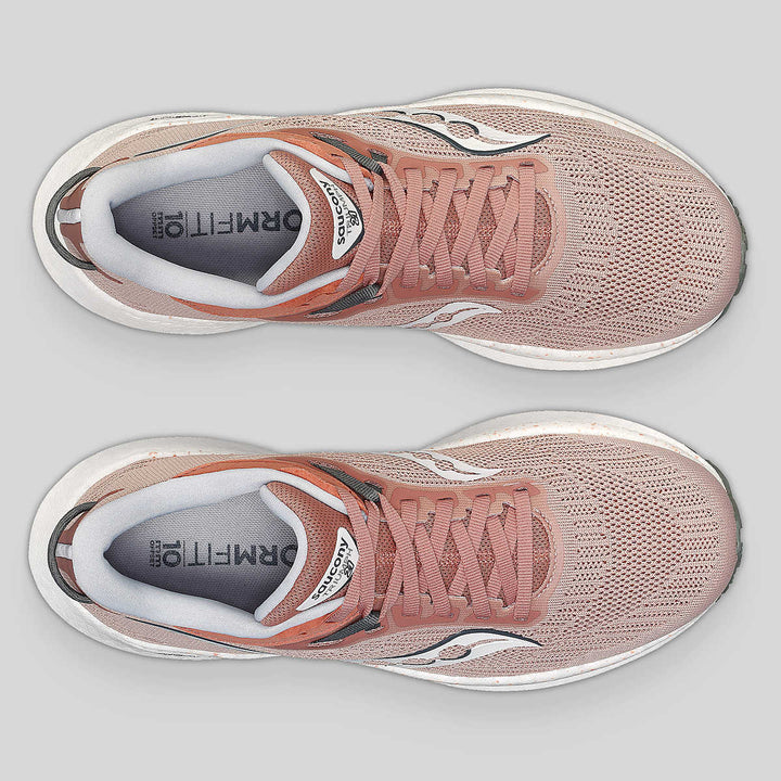 Saucony Triumph 21 para mujer, color rosa claro y rosa claro (S10881-130) 