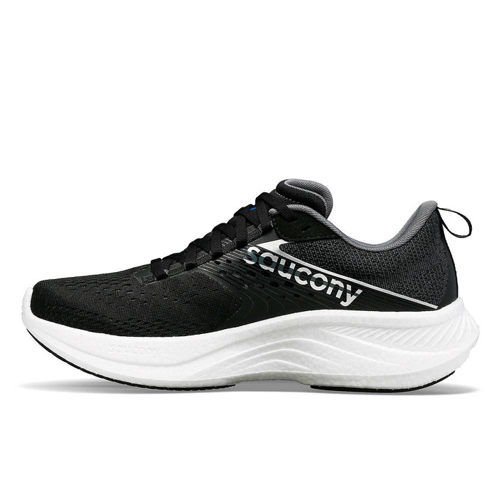 Saucony Ride 17 Wide para mujer, negro y blanco (S10925-100)