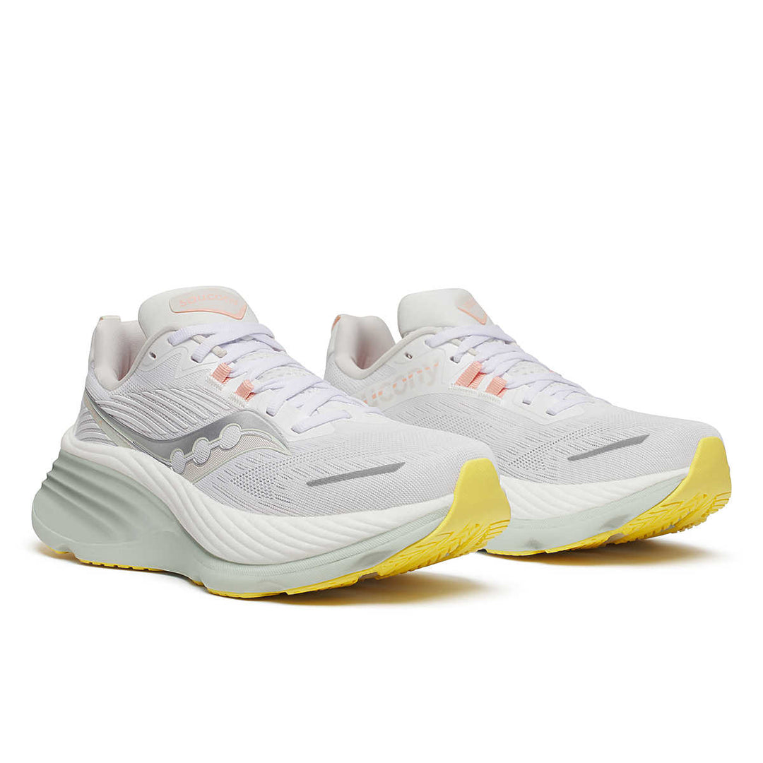 Saucony Hurricane 24 para mujer, color blanco y espuma (S10933-246)