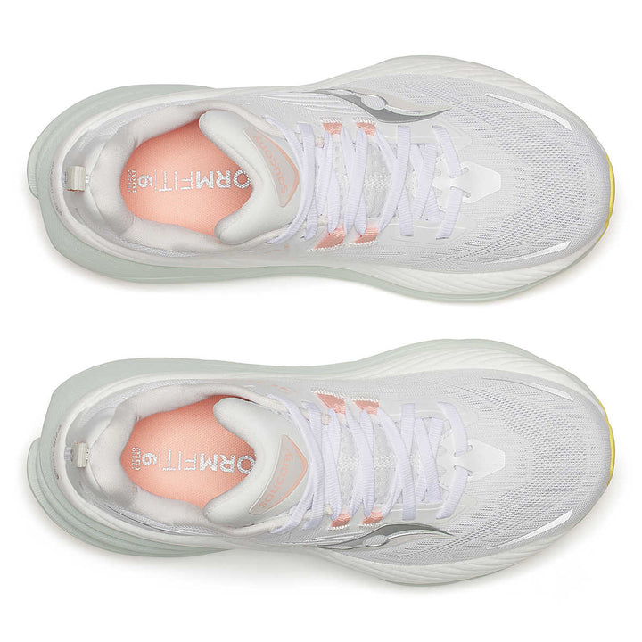 Saucony Hurricane 24 para mujer, color blanco y espuma (S10933-246)