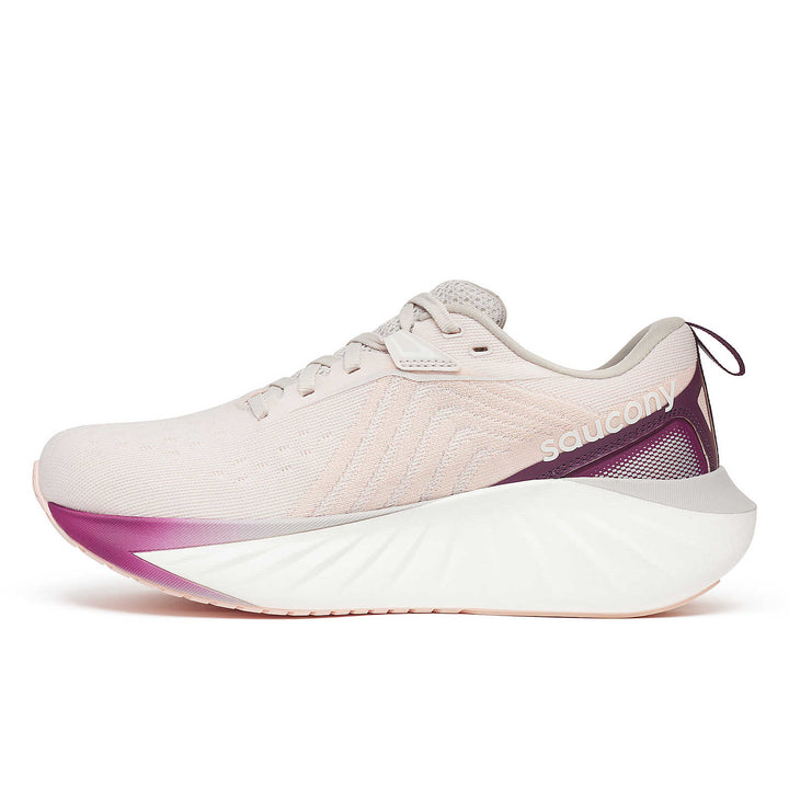 Saucony Triumph 22 para mujer, color luna y berenjena (S10964-240) 