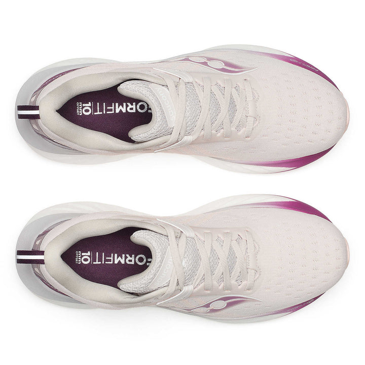 Saucony Triumph 22 para mujer, color luna y berenjena (S10964-240) 