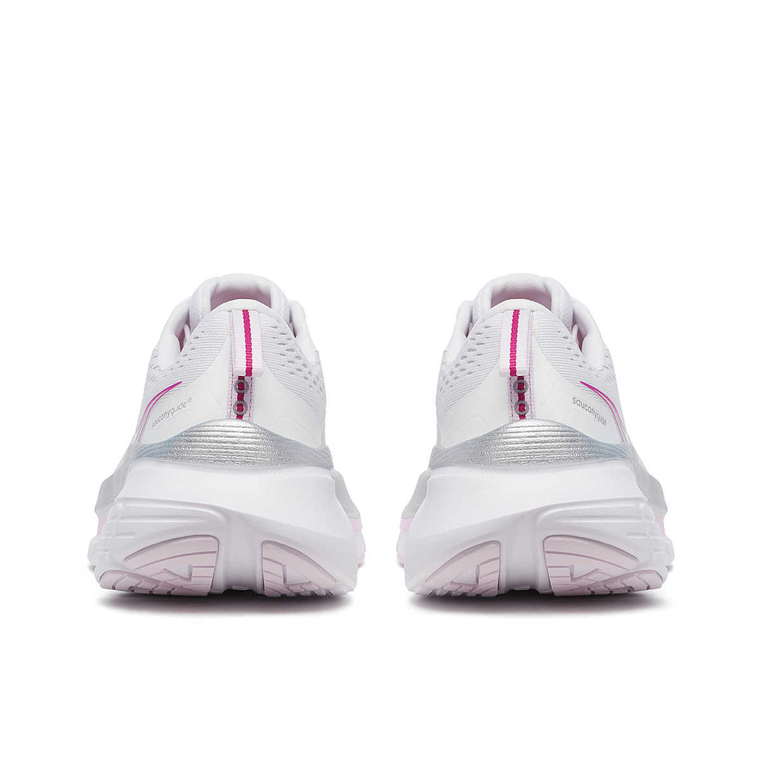 Women's Saucony Guide 18 - White Fuchsia