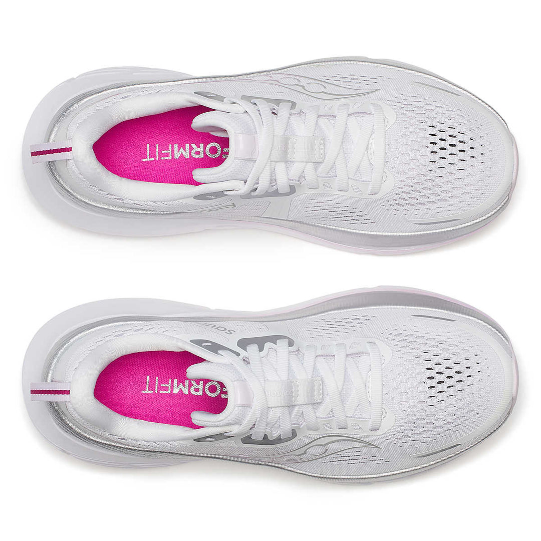 Women's Saucony Guide 18 - White Fuchsia