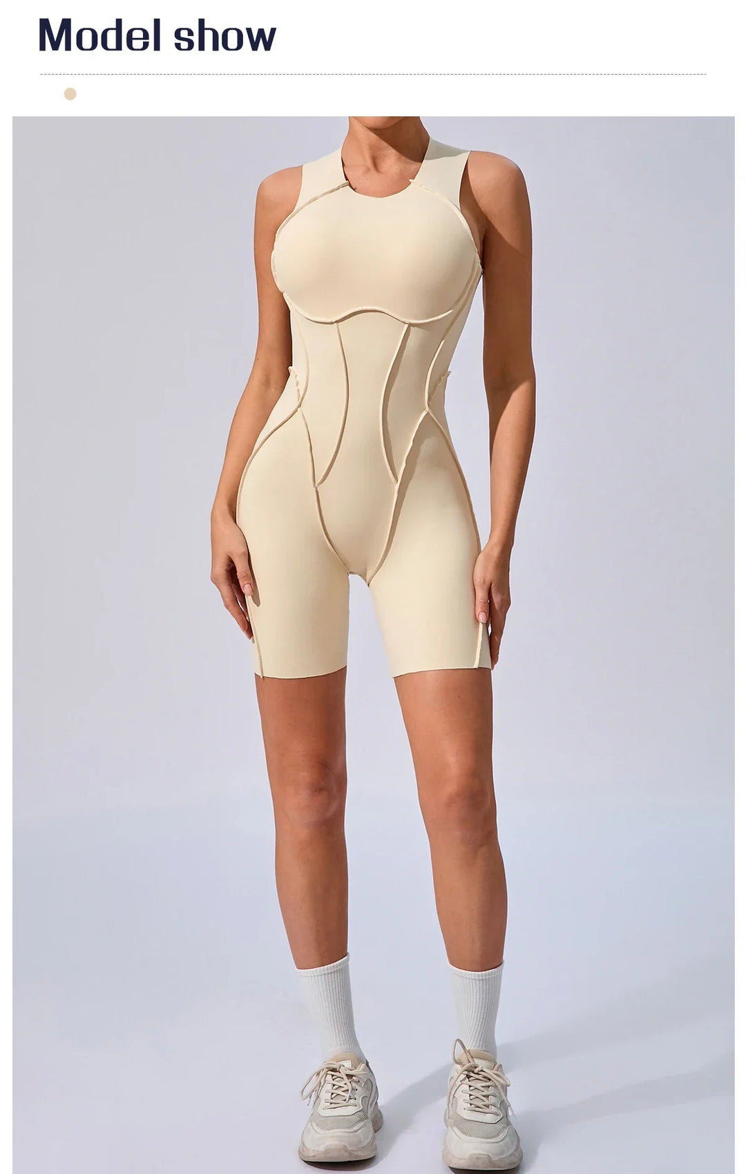 Women’s Padded Sport Jumpsuit – Fitness Bodysuit for Gym and Activewear