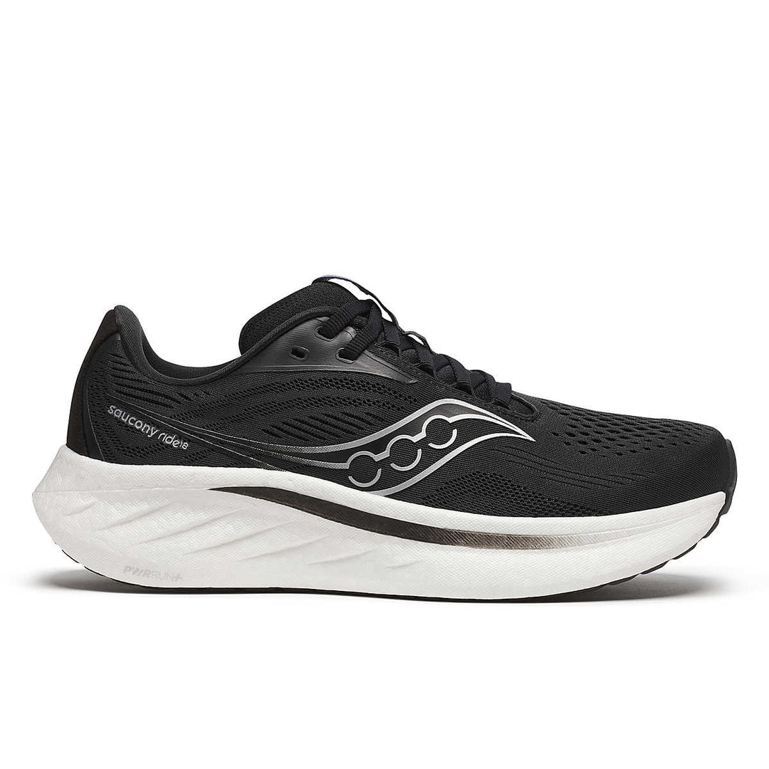 Women's Saucony Ride 18 - Black White