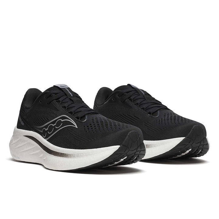 Women's Saucony Ride 18 - Black White