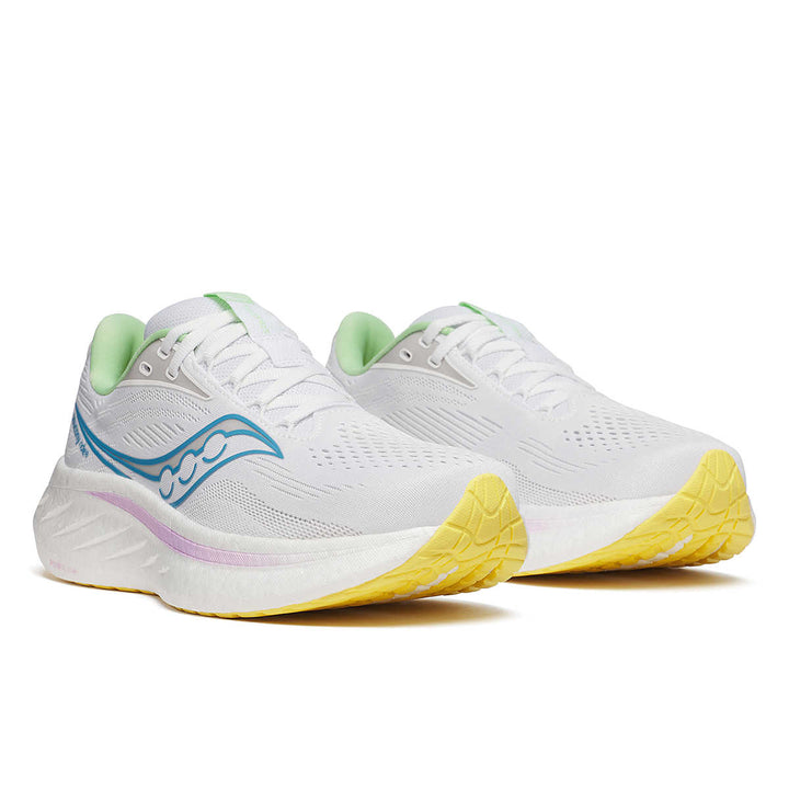 Saucony Ride 18 para mujer - Blanco Verbana
