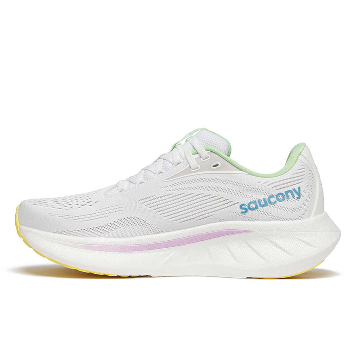 Saucony Ride 18 para mujer - Blanco Verbana