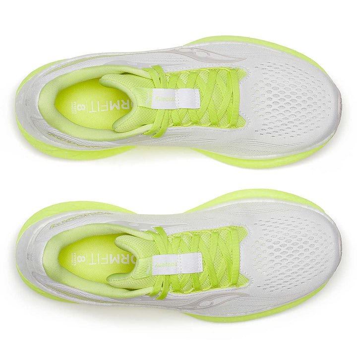 Women's Saucony Ride 18 - White Sunny