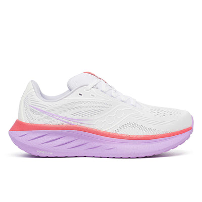 Saucony Ride 18 para mujer - Coral blanco