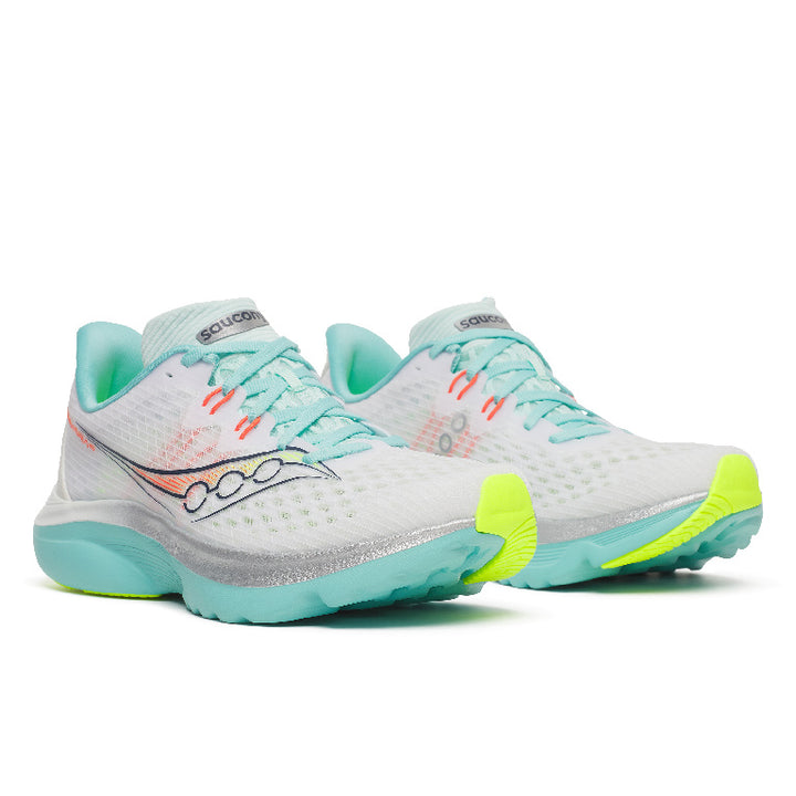 Women's Saucony Kinvara 16 - White Aqua