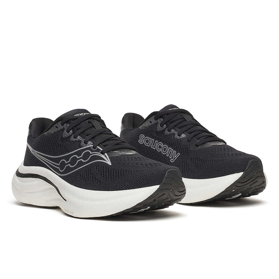 Saucony Ride 19 para mujer - Negro Plata