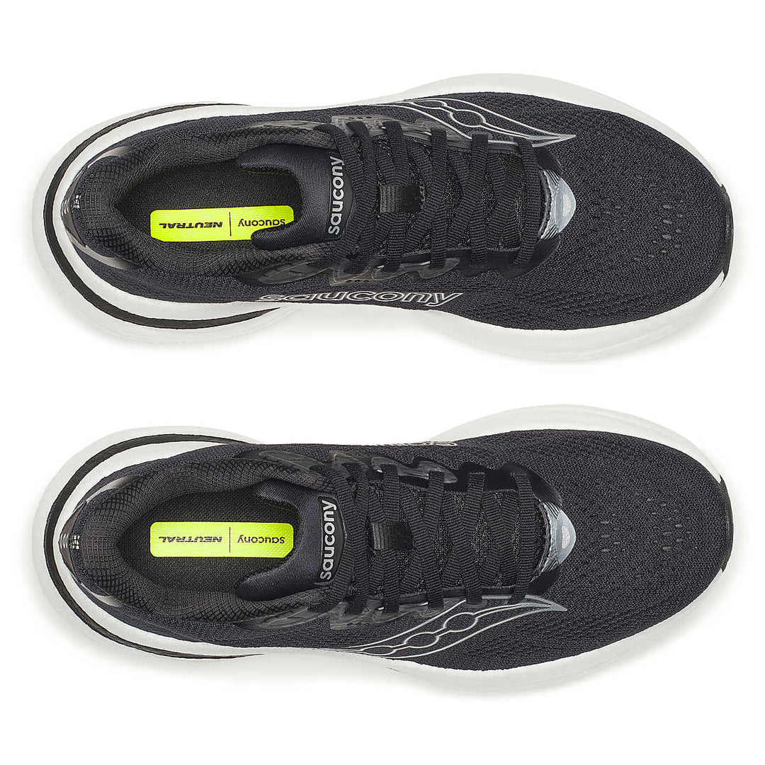 Women's Saucony Ride 19 - Black Silver Wide