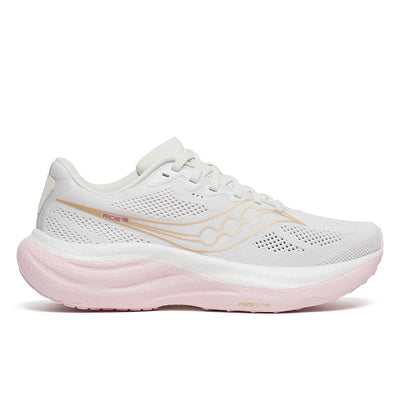 Women's Saucony Ride 19 - White Silk Wide