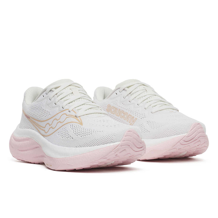Women's Saucony Ride 19 - White Silk Wide