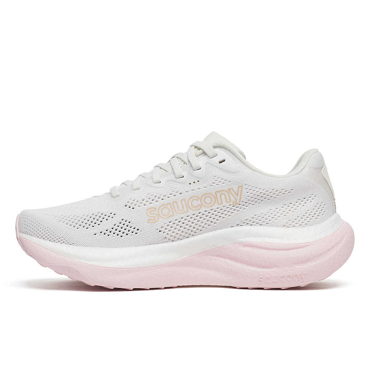 Women's Saucony Ride 19 - White Silk Wide