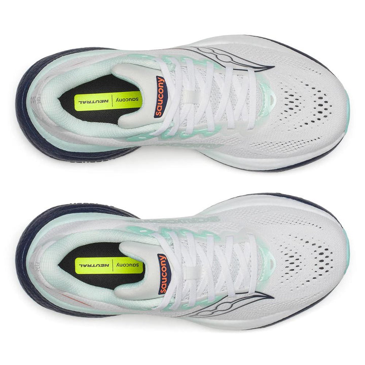 Women's Saucony Ride 19 - White Navy