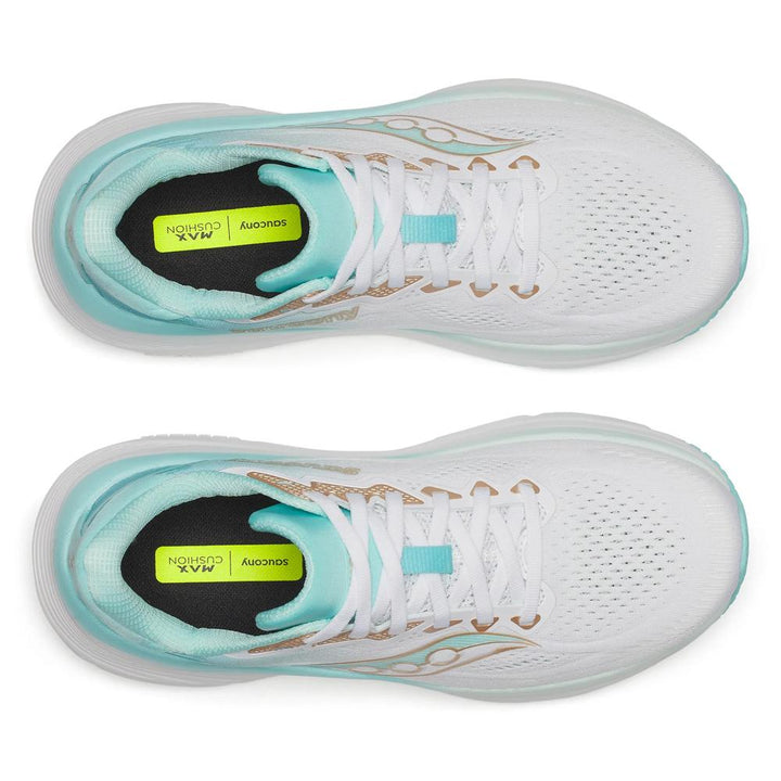 Women's Saucony Guide 19 - White Aqua