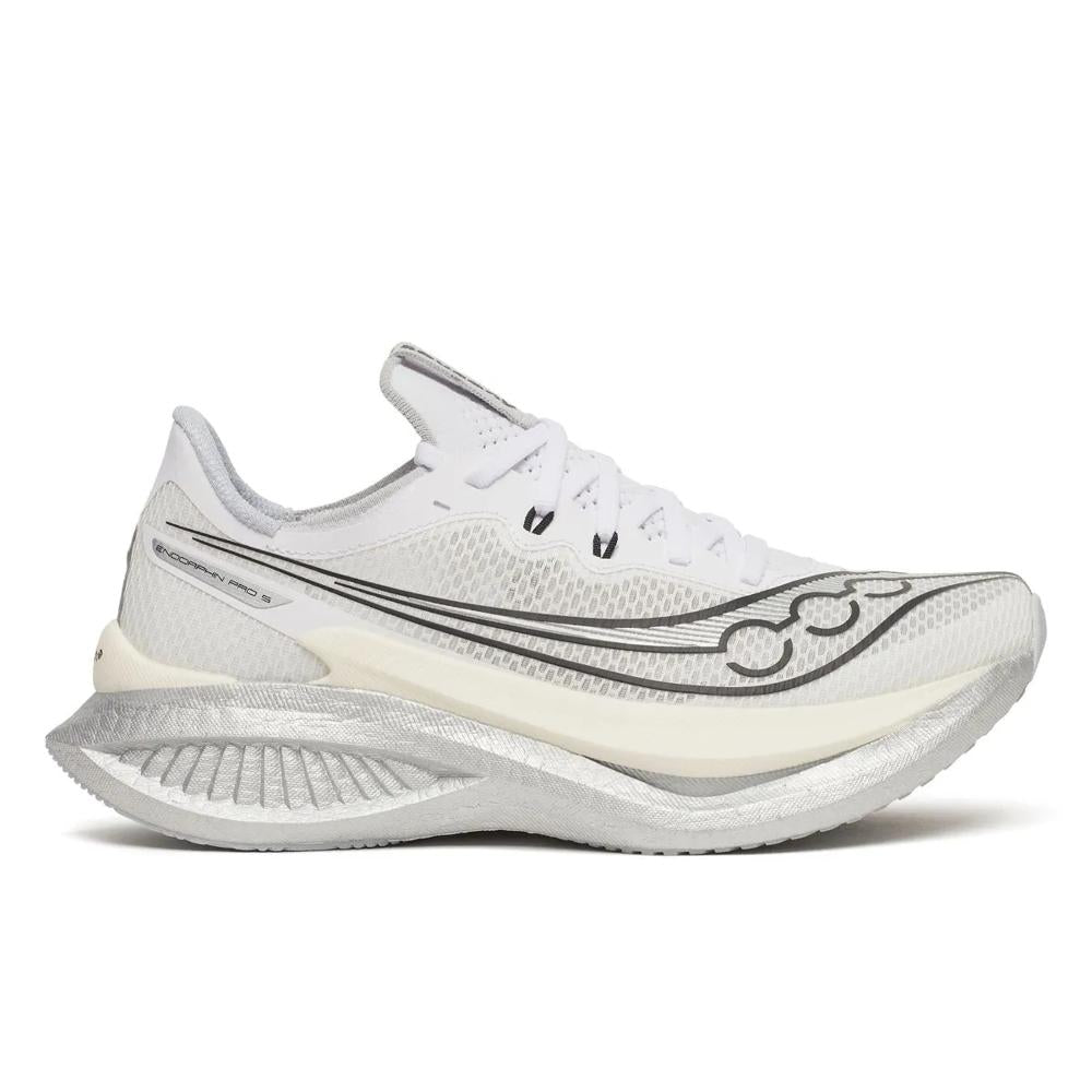 Women's Saucony Endorphin Pro 5 - White Black