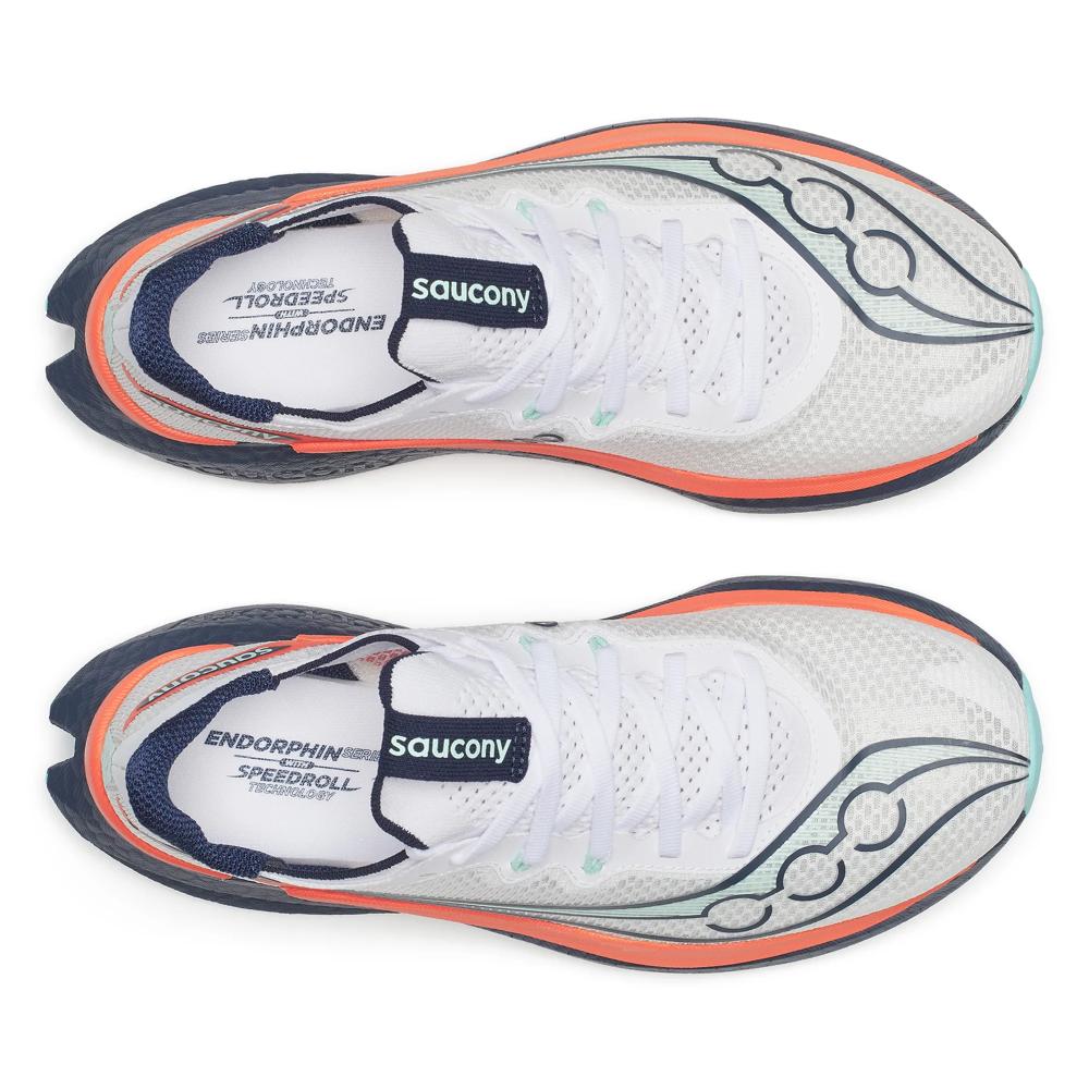 Women's Saucony Endorphin Pro 5 - White Navy