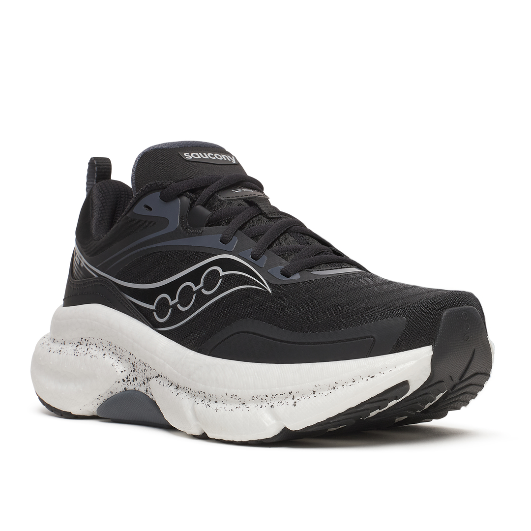 Women's Saucony Omni St 23 - Black Silver Wide