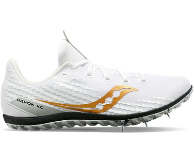 Saucony Havoc XC 3 Spike - Zapatillas de clavos para mujer, color blanco (S19074-13)