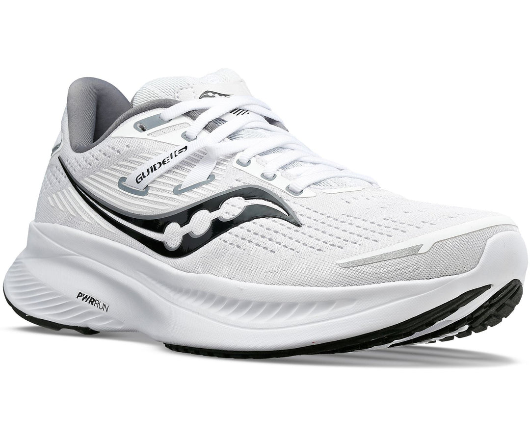 Saucony Womens Guide 16- White/Black (S10810-11) – The Run House