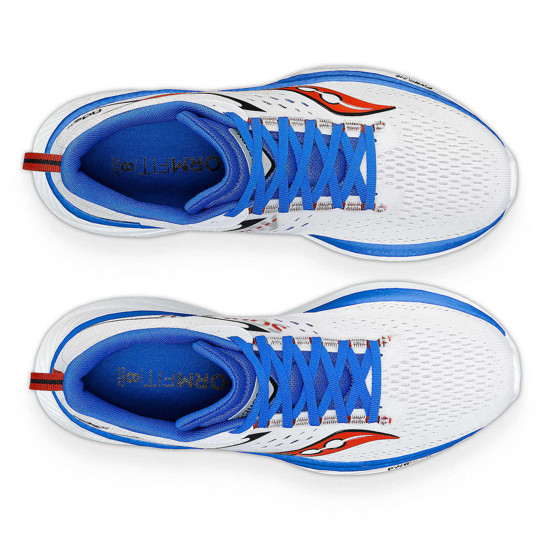 Saucony Mens Ride 17- White/Cobalt (S20924-105)