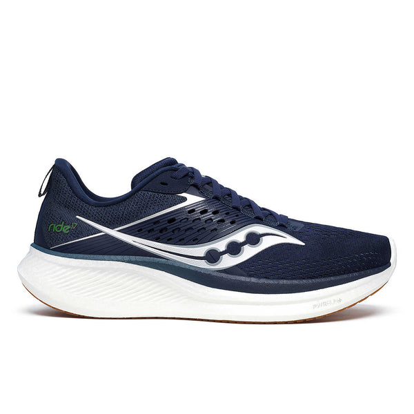 Saucony Ride 17 Men\'s Size 12 Navy Blue Gray Running Shoes (S20924-106) Saucony Men main image 3