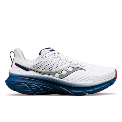 Saucony Guide 17 para hombre, blanco y azul marino (S20936-108)