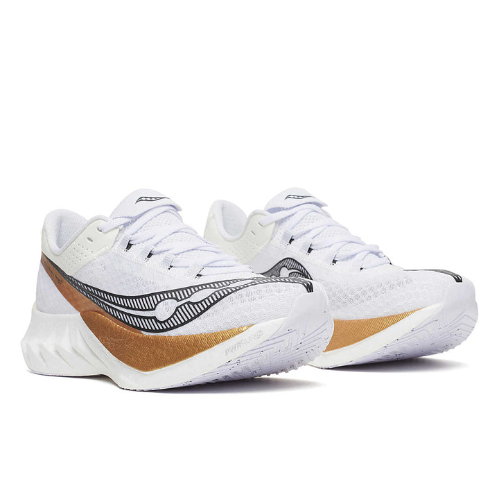 Saucony Endorphin Pro 4 para hombre - Blanco dorado