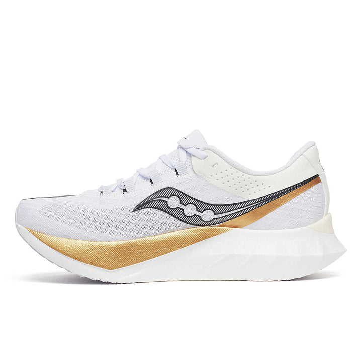 Saucony Endorphin Pro 4 para hombre - Blanco dorado