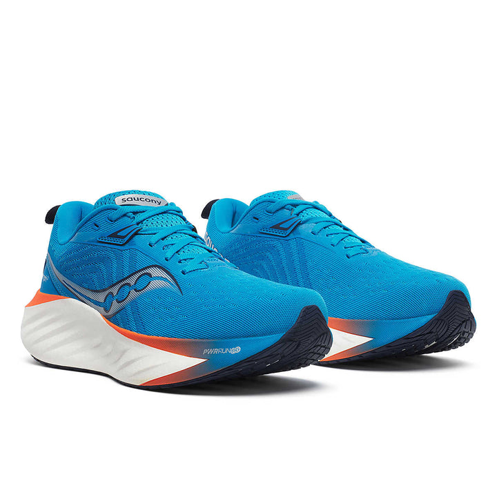 Saucony Triumph 22 para hombre: azul vizi/pimienta (S20964-217)