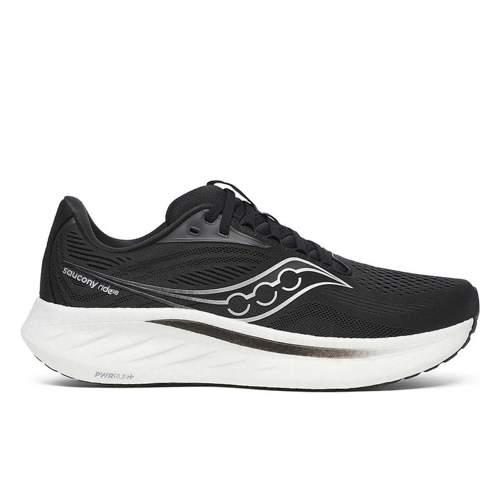 Men's Saucony Ride 18 - Black White