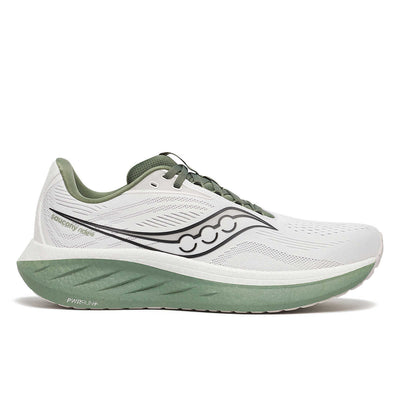 Men's Saucony Ride 18 - White Olivine