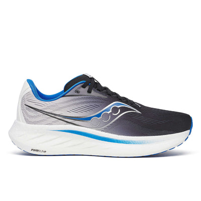 Saucony Ride 18 para hombre - Negro/Skydiver (S21000-160)