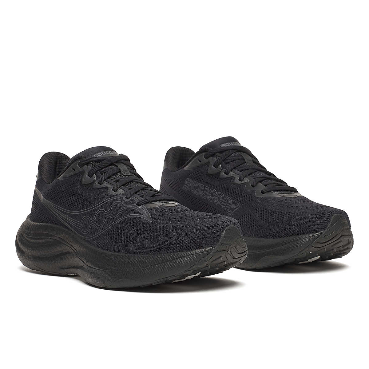 サイユイ・インク・ブラック Men's Saucony Ride 19 - Triple Black | Premium Daily Running Shoe