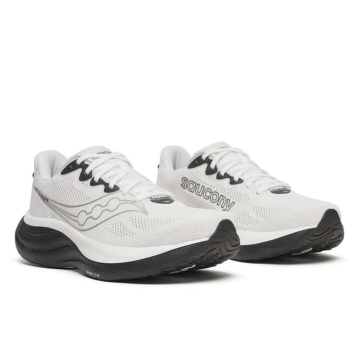 Men's Saucony Ride 19 - White Black