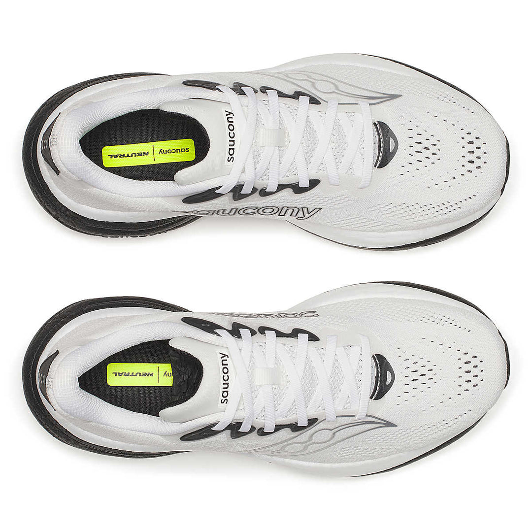 Men's Saucony Ride 19 - White Black