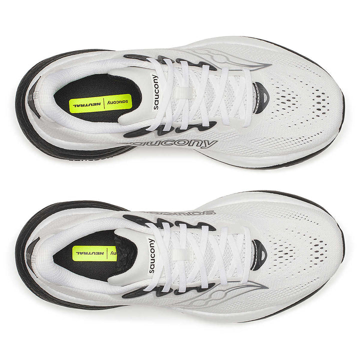 Men's Saucony Ride 19 - White Black
