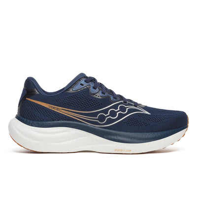 Saucony Ride 19 para hombre - Azul marino Gum Wide