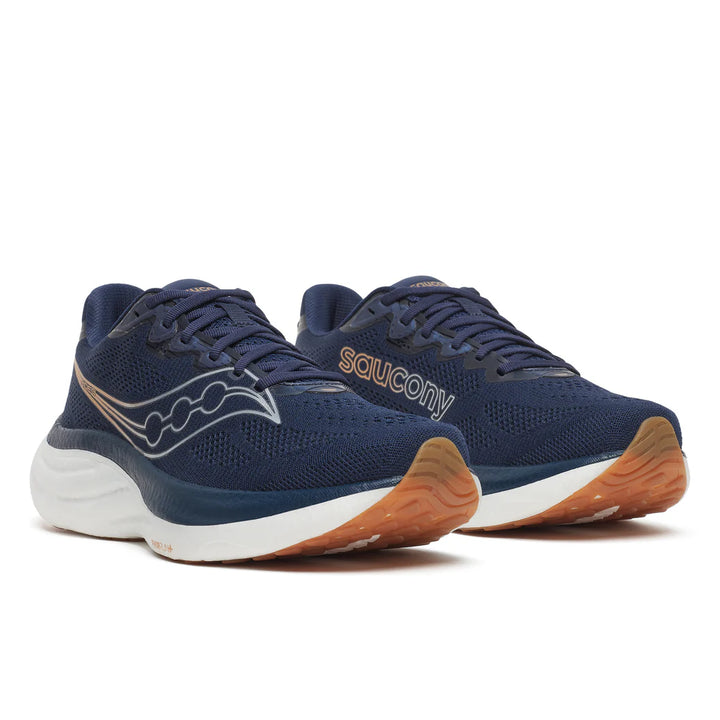 Men's Saucony Ride 19 - Navy Gum Wide