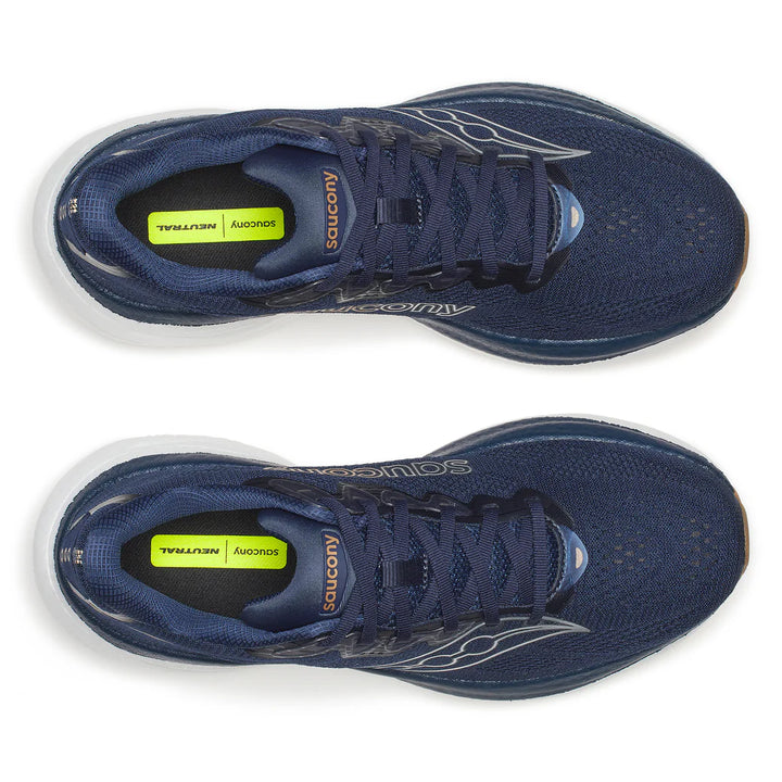 Men's Saucony Ride 19 - Navy Gum Wide