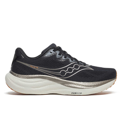 Saucony Ride 19 para hombre - Negro Peltre Ancho