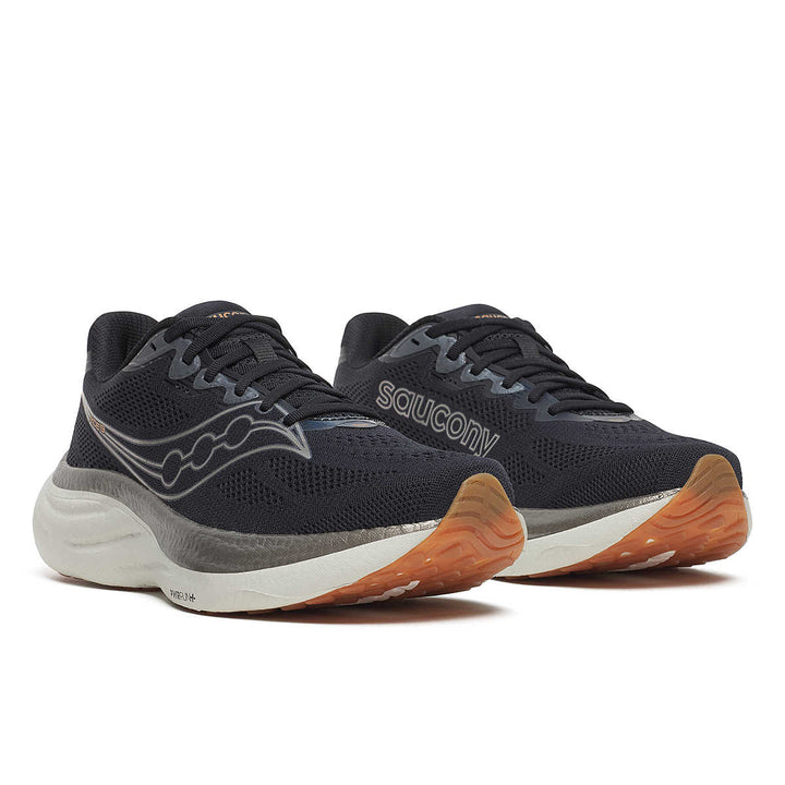 Men's Saucony Ride 19 - Black Pewter Wide