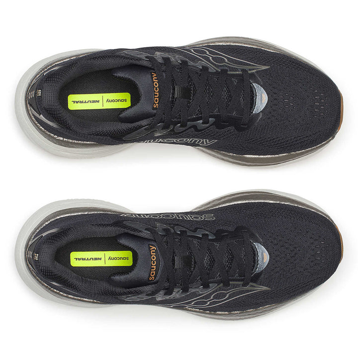 Men's Saucony Ride 19 - Black Pewter Wide